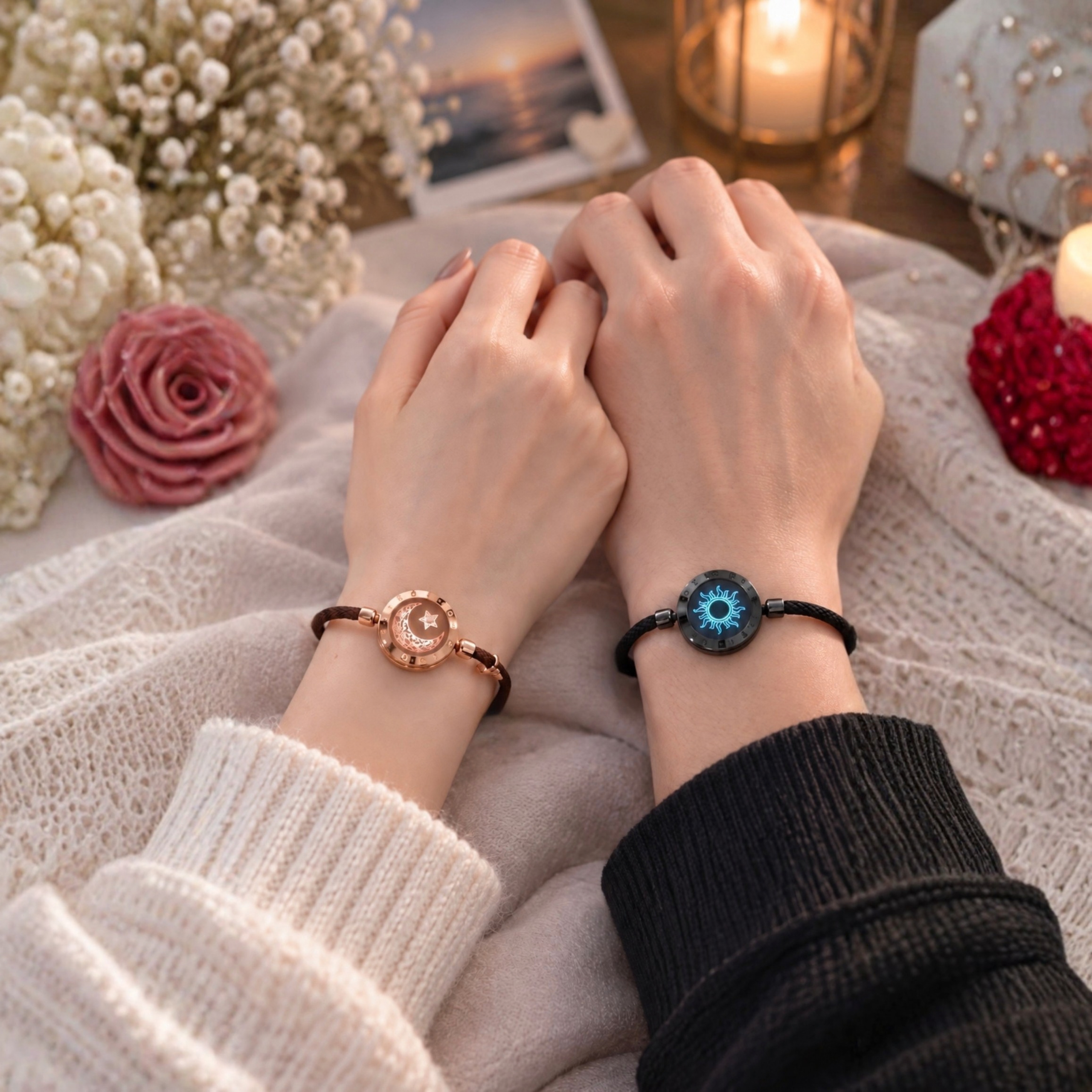 Long Distance Couple Love Bracelets wenwanldrbraclets